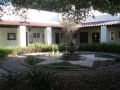 Courtyard behind library